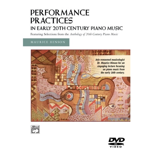 Performance Practices Early 20th Century DVD
