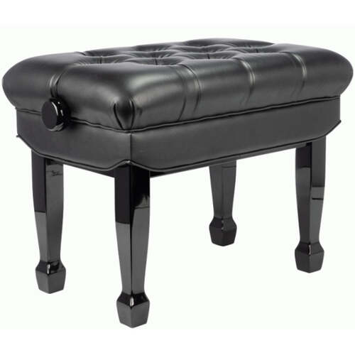 Beale BPB330 Deluxe Grand Piano Bench Adjustable Black