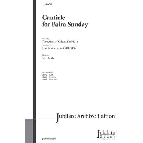 Canticle For Palm Sunday SAB