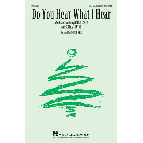 Do You Hear What I Hear SATB A Cappella (Octavo)