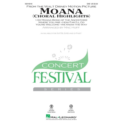 Moana Choral Highlights SAB 