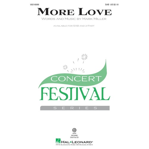 More Love ChoirTrax CD (CD Only)