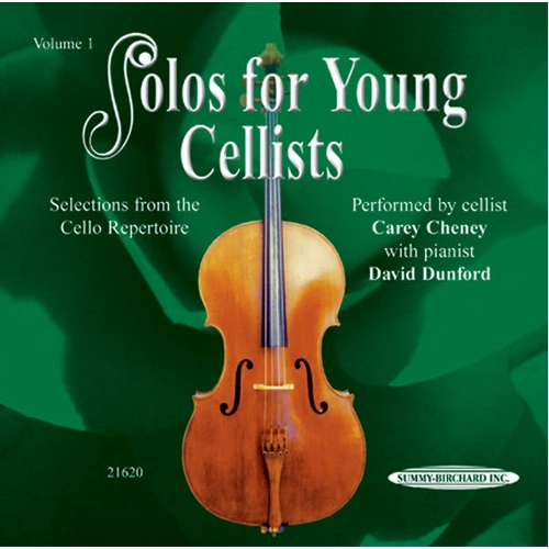 Solos for Young Cellists Vol 1 CD - Cello Sheet Music Collection with Piano Accompaniment