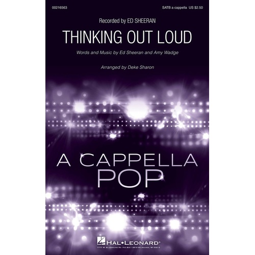 Thinking Out Loud SATB A Cappella (Octavo)