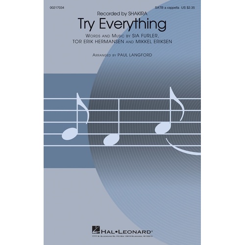 Try Everything SATB A Cappella (Octavo)