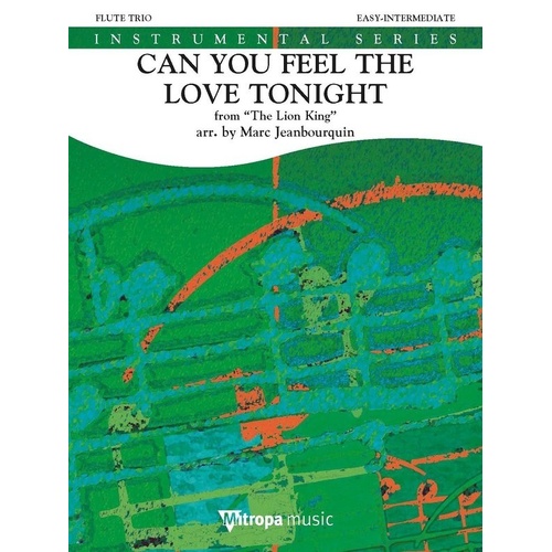 Can You Feel the Love Tonight Flute Trio by Marc Jeanbourquin