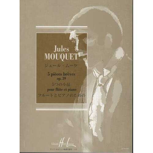 Mouquet - Cinq Pieces Breves Op 39 Flute/Piano (Softcover Book)