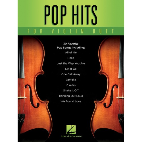 Pop Hits For Violin Duet (Softcover Book)