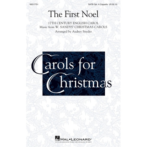 The First Noel SATB Opt A Cappella (Octavo)