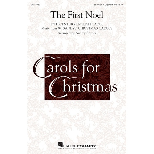 The First Noel SSA Opt A Cappella (Octavo)