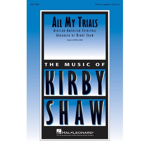 All My Trials SATB A Cappella (Octavo)