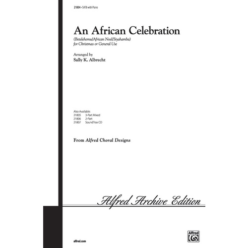 African Celebration SATB Level 4 Arrangement by Albrecht