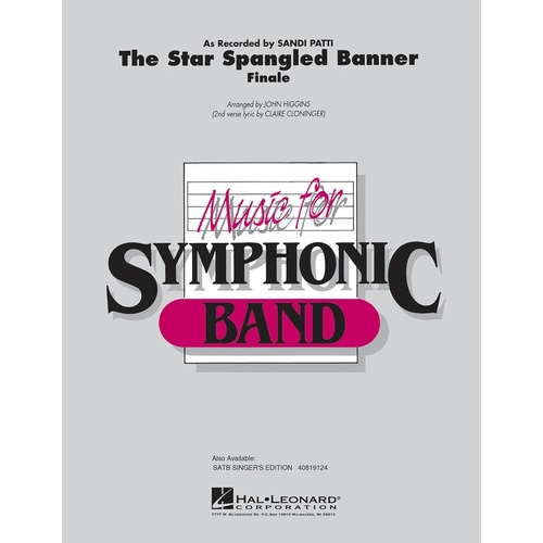 Star Spangled Banner Concert Band (Music Score/Parts)