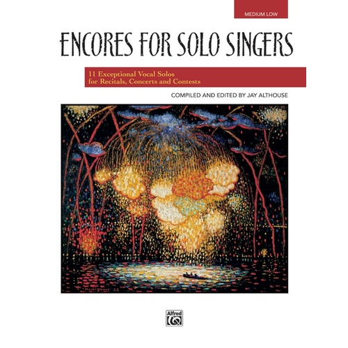 Encores For Solo Singers Medium Low Voice Book