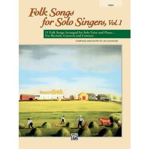 Folk Songs For Solo Singers Vol 1 Book High Voice