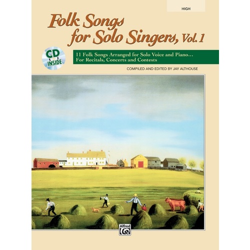 Folk Songs For Solo Singers Vol 1 Book/CD High Voice