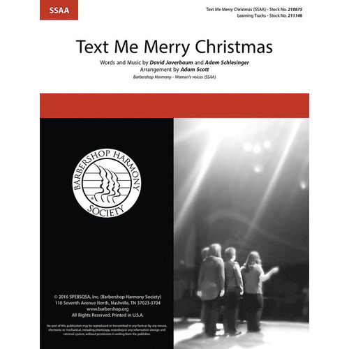 Text Me Merry Christmas SSAA A Cappella (Octavo)