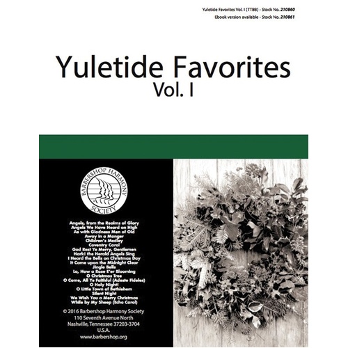 Yuletide Favorites Vol 1 TTBB A Cappella (Softcover Book)