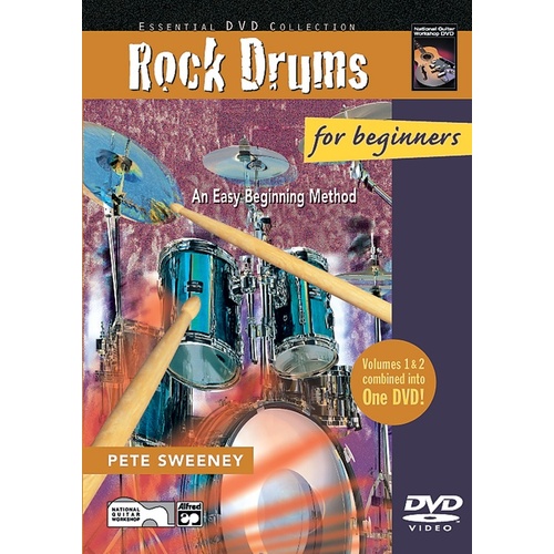 Rock Drums For Beginners Book 1/2 DVD
