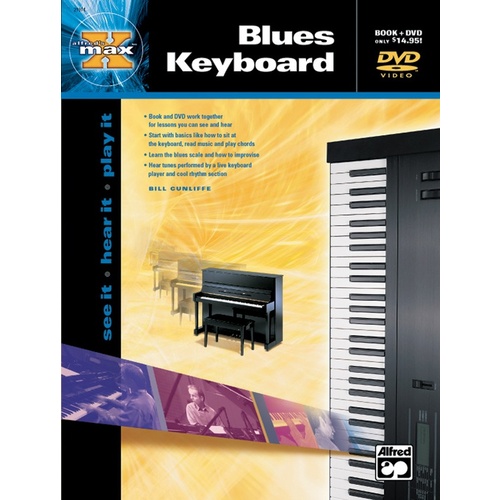 Max Blues Keyboard Book/DVD