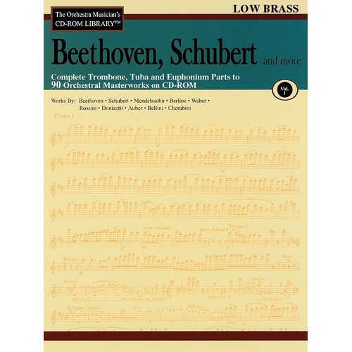 Beethoven Schubert CD Rom Lib Low Brass V1 (CD-Rom Only)