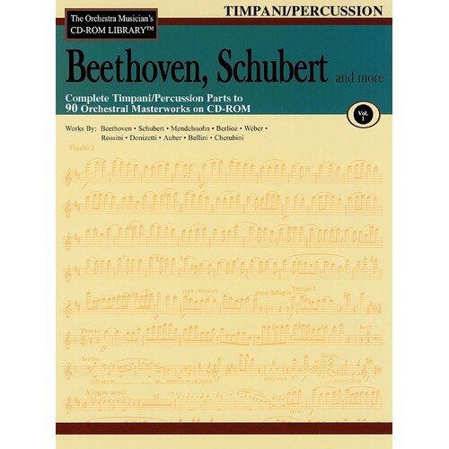 Beethoven Schubert CD Rom Lib Timpani Per V1 (CD-Rom Only)