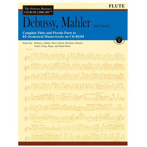 Debussy Mahler and More Flute V2 CD Rom Library (CD-Rom Only)