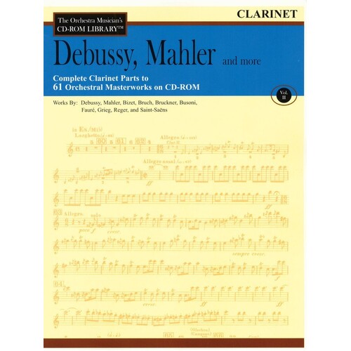 Debussy Mahler and More CD Rom Library clarinet V2 (CD-Rom Only)