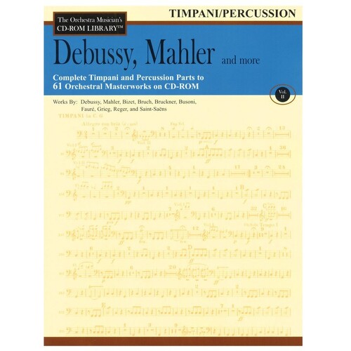 Debussy Mahler and More CD Rom Library Timp/Per V2 (CD-Rom Only)