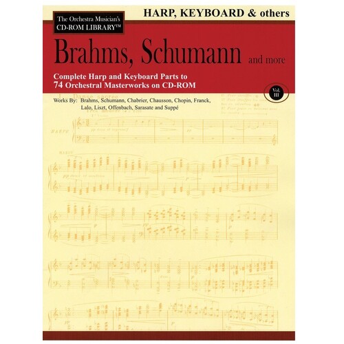 Brahms Schumann and More CD Rom Lib Harp Kbd V3 (CD-Rom Only)