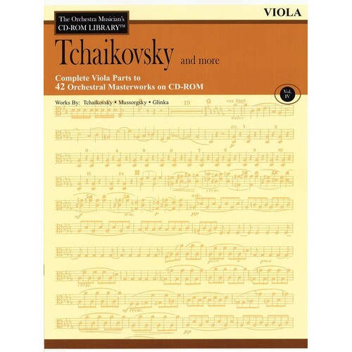 Tchaikovsky And More CD Rom Lib V4 Viola (CD-Rom Only)