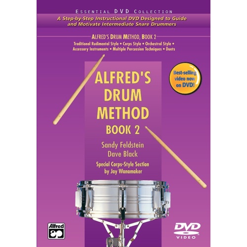 Alfreds Drum Method Book 2 Book/DVD