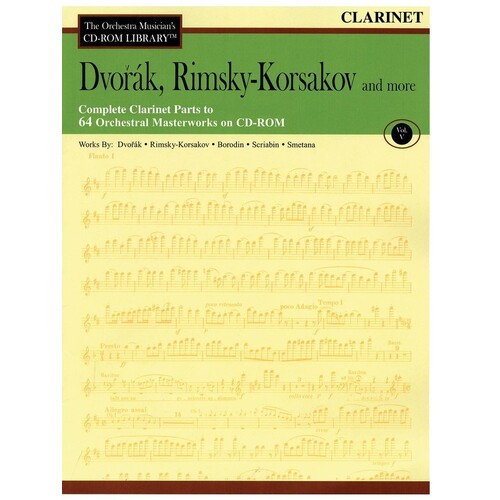 Dvorak Rimsky Korsakov CD Rom Lib Clarinet V5 (CD-Rom Only)