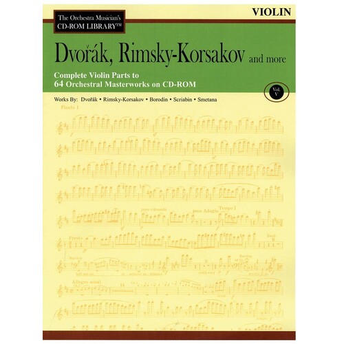 Dvorak Rimsky Korsakov CD Rom Lib V5 Violin (CD-Rom Only)