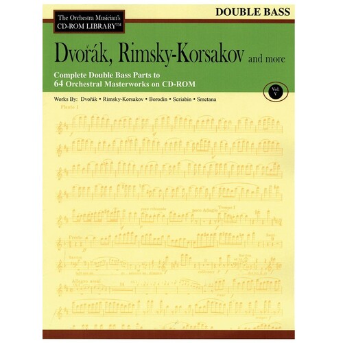 Dvorak Rimsky Korsakov CD Rom Lib Double Bass V5 (CD-Rom Only)