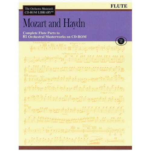Mozart Haydn CD Rom Lib Flute V6 (CD-Rom Only)
