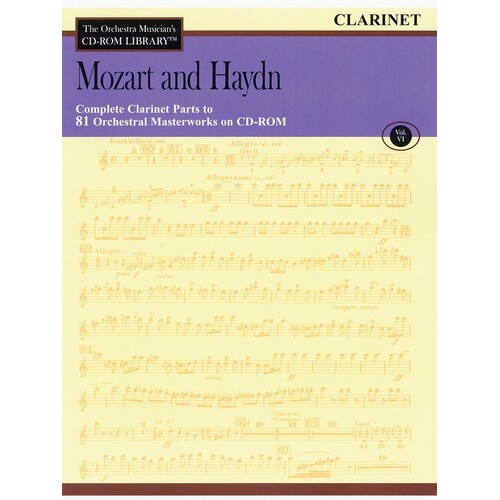 Mozart Haydn CD Rom Lib clarinet V6 (CD-Rom Only)