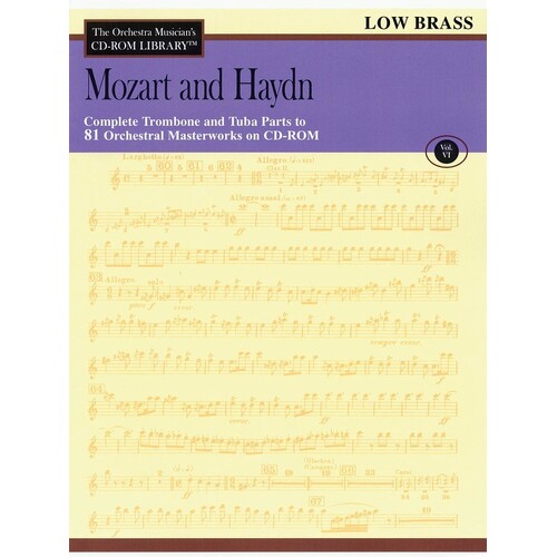 Mozart Haydn CD Rom Lib Low Brass V6 (CD-Rom Only)