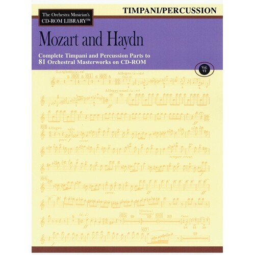 Mozart Haydn CD Rom Lib Timpani Percussion V6 (CD-Rom Only)