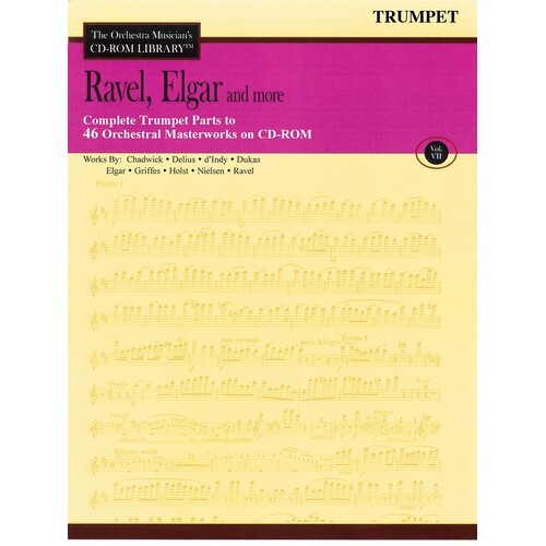 Ravel Elgar and More CD Rom Lib Trumpet V7 (Softcover Book/CD-Rom)