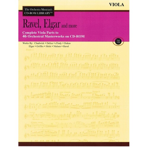 Ravel Elgar and More CD Rom Lib Viola V7 (Softcover Book/CD-Rom)