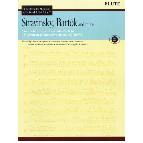 Stravinsky Bartok and More V8 Flute CD Rom Lib (CD-Rom Only)