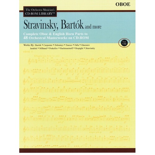 Stravinsky Bartok and More V8 CD Rom Lib Oboe (CD-Rom Only)