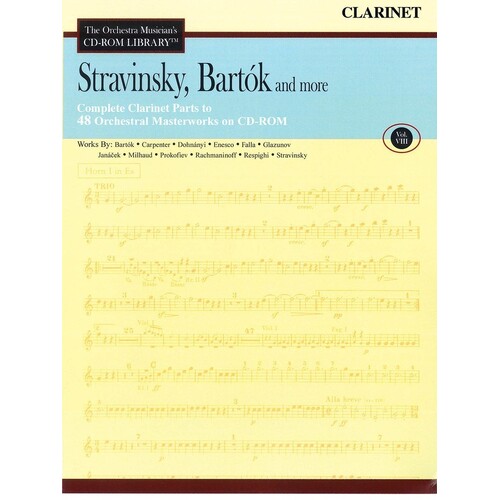 Stravinsky Bartok and More V8 CD Rom Lib clarinet (CD-Rom Only)