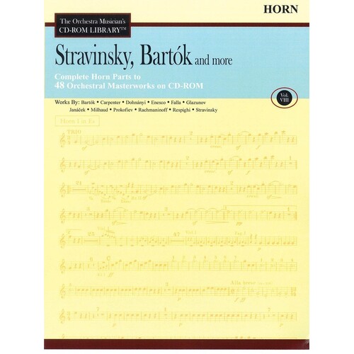 Stravinsky Bartok and More V8 CD Rom Lib Horn (CD-Rom Only)