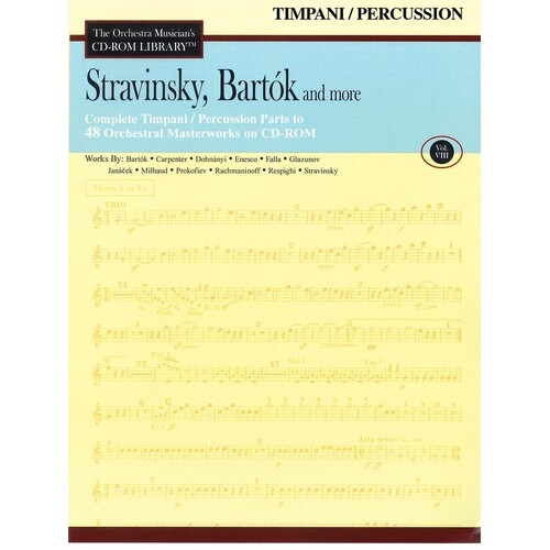 Stravinsky Bartok and More V8 CD Rom Lib Timp/Per (CD-Rom Only)