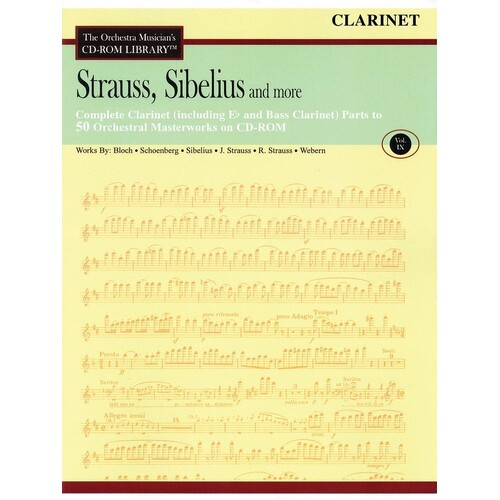 Strauss Sibelius and More CD Rom Lib V9 Clarinet (CD-Rom Only)
