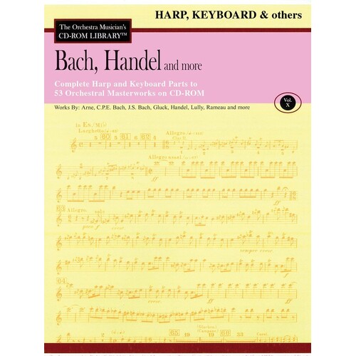 Bach Handel And More Harp Keyboard CDrom Lib V10 (CD-Rom Only)