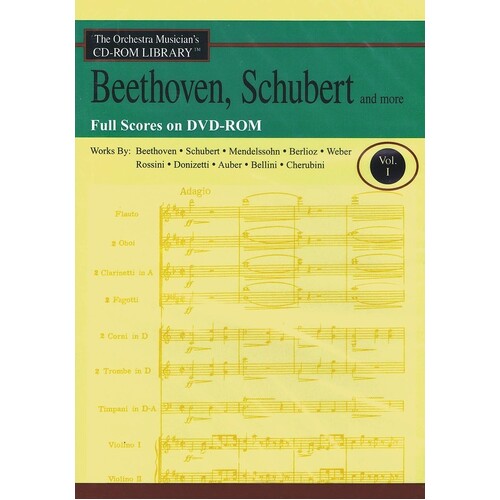 Beethoven Schubert and More Score DVD Rom Lib V1 (DVD-ROM Only)