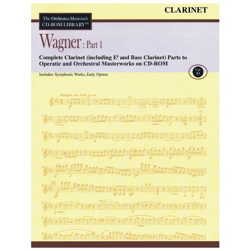 Wagner Part 1 Clarinet V11 CD Rom Lib (CD-Rom Only)